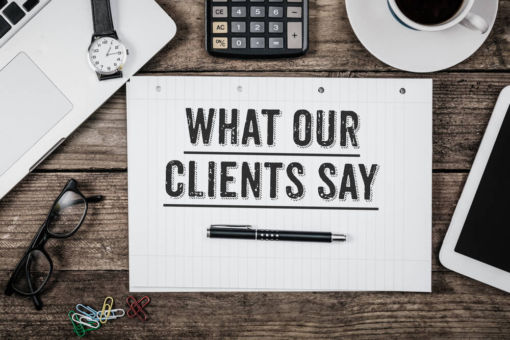 our client say 1